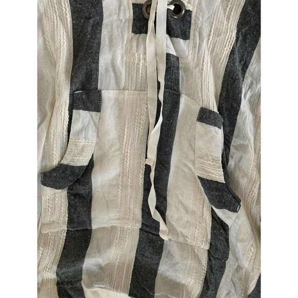 L*SPACE Love Letters Striped Beach Cover Beach Bum Hoodie sz Small - Picture 6 of 11